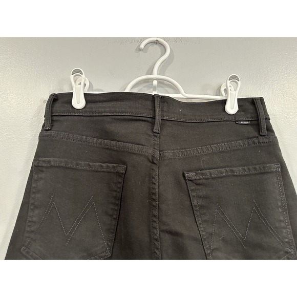 MOTHER The Dagger Flood Pitch Black Jeans Size 29 NWOT - Picture 6 of 10